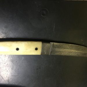 Coltello damasco bilama impugnatura osso